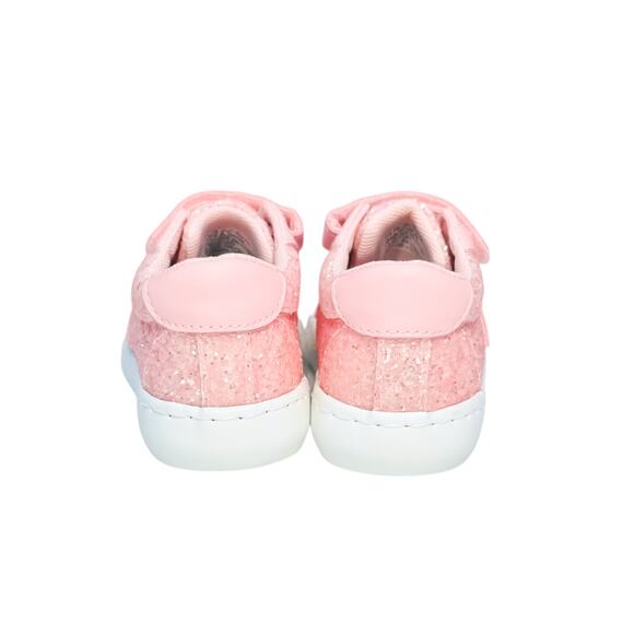FabKids Pink Glitter Star Sneakers - Toddler Size 8 - Picture 6 of 10